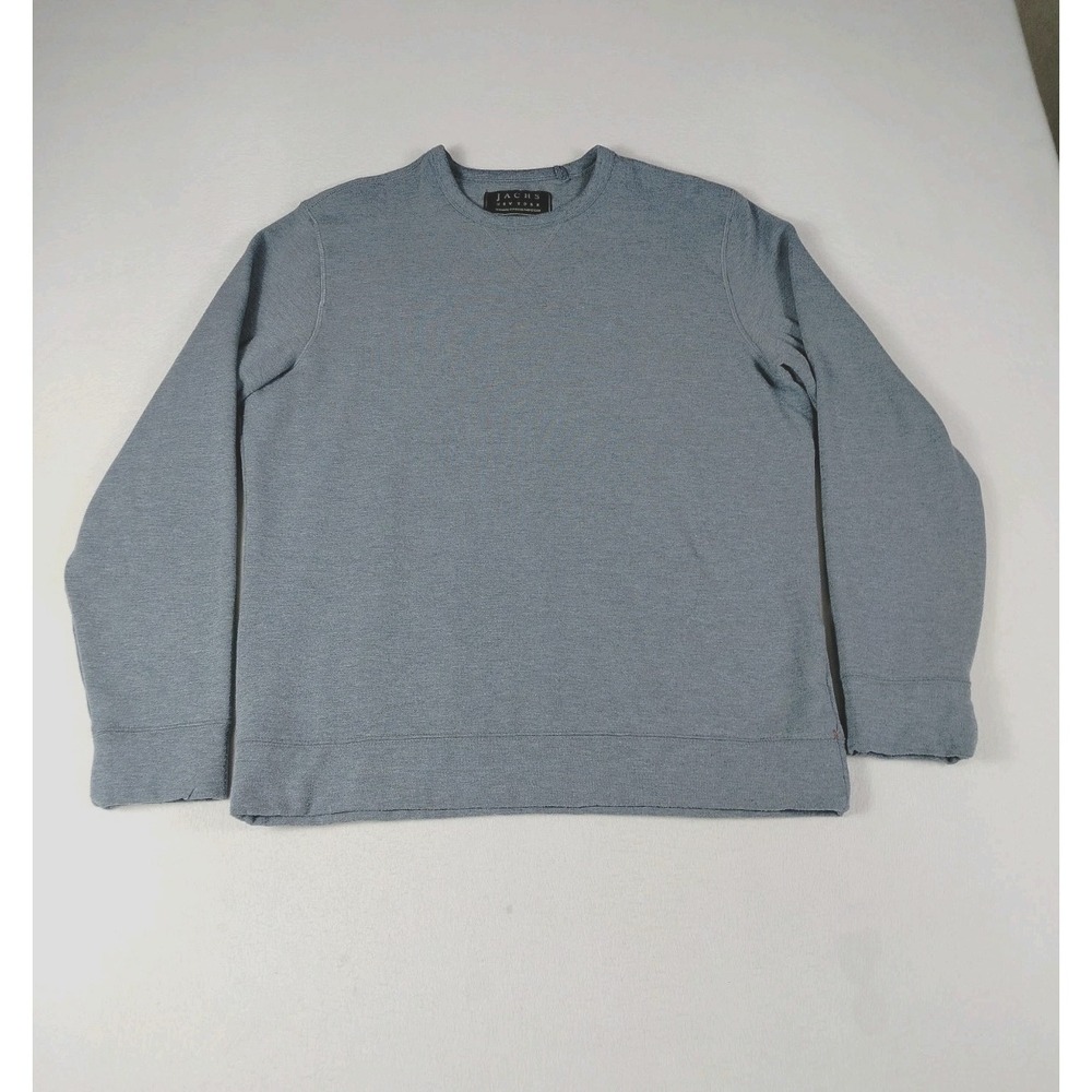 Jachs New York Sweatshirt Mens‎ Medium Blue Cabincore Cozycore Warm Minimalist